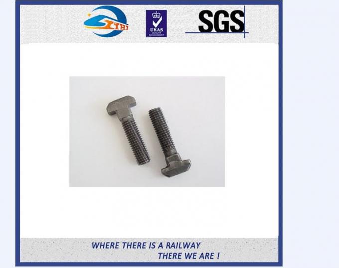 Boulons standard de boulon ferroviaire d'attache de Q235 35# et attaches en forme de t