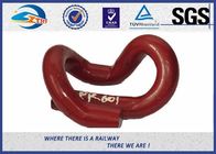 Red Paint PR Type 38Si7 Steel  Railway Elastic Clip For Railway Fastening System
