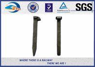 4.6 Grade Steel Railroad Track Spikes Plain Surface DIN Standard