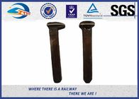 4.6 Grade Steel Railroad Track Spikes Plain Surface DIN Standard