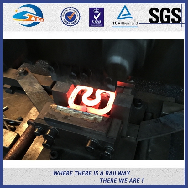 Le rail élastique de dormeur concret de rail de SKL 12 coupe avec la peinture de couleur